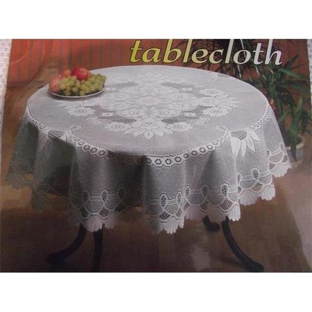 TAPESTRY TRADING Tapestry Trading 558W68100 60 x 100 in. European Lace Table Cloth; White 558W68100